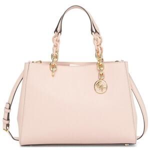 Michael Kors Cynthia Medium Saffiano Soft Pink Leather Satchel